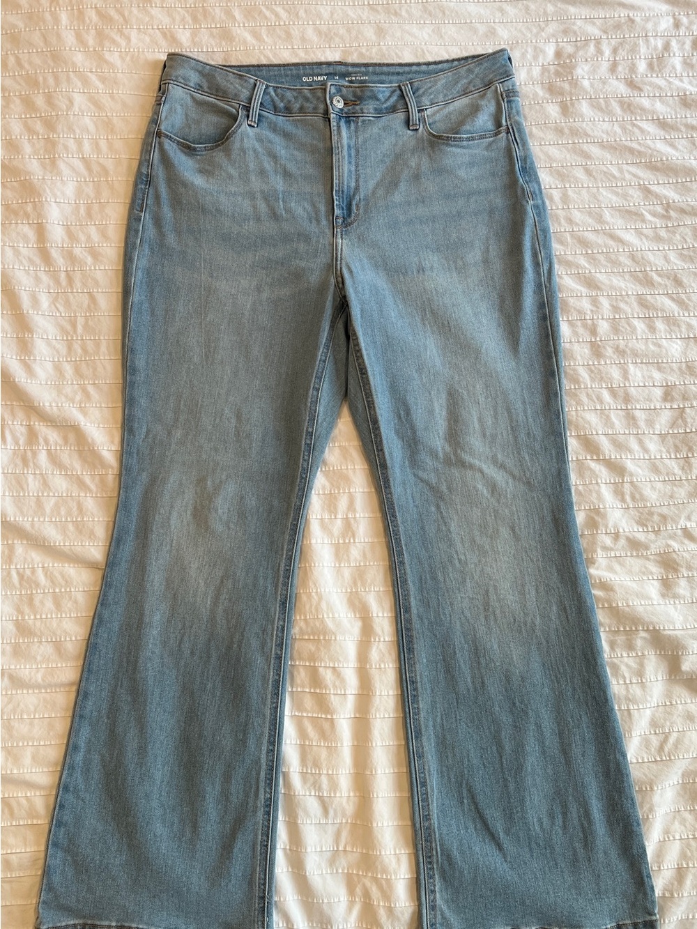 Old Navy Light Blue Flare Jeans - Wide Leg